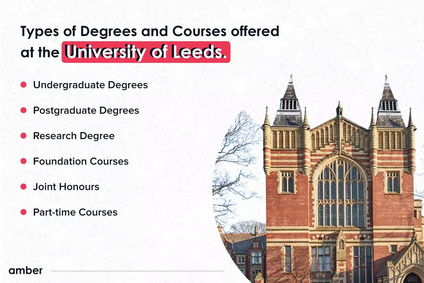 University Of Leeds Best Courses Rankings Eligibility Fee Amber